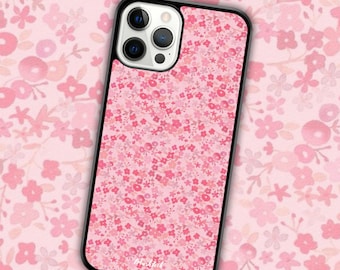 Pink Floral iPhone & Samsung Case: Retro Coquette Design