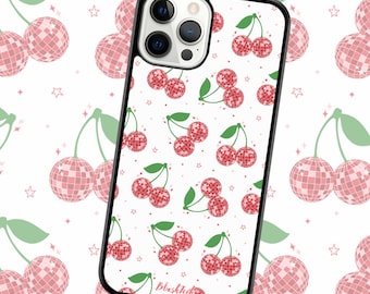 Cherry POP! iPhone & Samsung Case Cherry Fruit, Boots,  Coquette, Sweets, Phone Case, Party, Cute, Aesthetic, Trendy