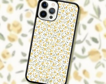 Floral Yellow iPhone & Samsung Case: Coquette Sunflower Design