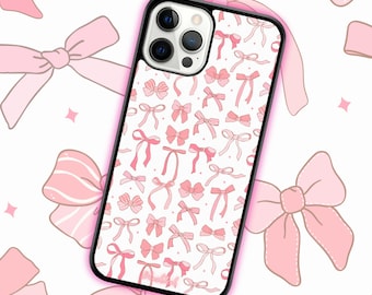 Bow Collage iPhone & Samsung Case Flowers Botanical Coquette, Vintage 70s, Handmade, Spring Coast, Coquette