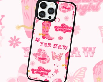 Pink Rodeo iPhone Case: Country Coquette Girly Design