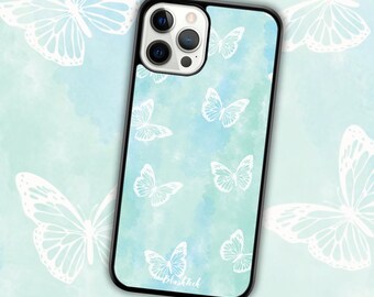 Blue Butterfly iPhone & Samsung Case Yellow Blondie Tour, Eras Floral, Spring Coast, Celeb