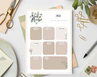 Printable Boho Weekly Planner