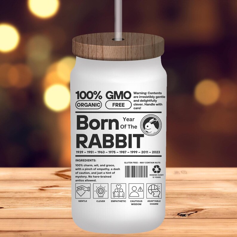 Born Rabbit-personality Traits PNG SVG, Digital Download, Asian ...