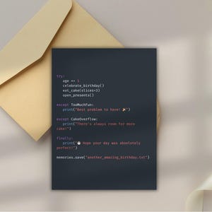 Programmers Birthday Card, Editable Customizable, Software Developer Card, Printable Template, IT Cards, Computer Science, Tech, coders Geek
