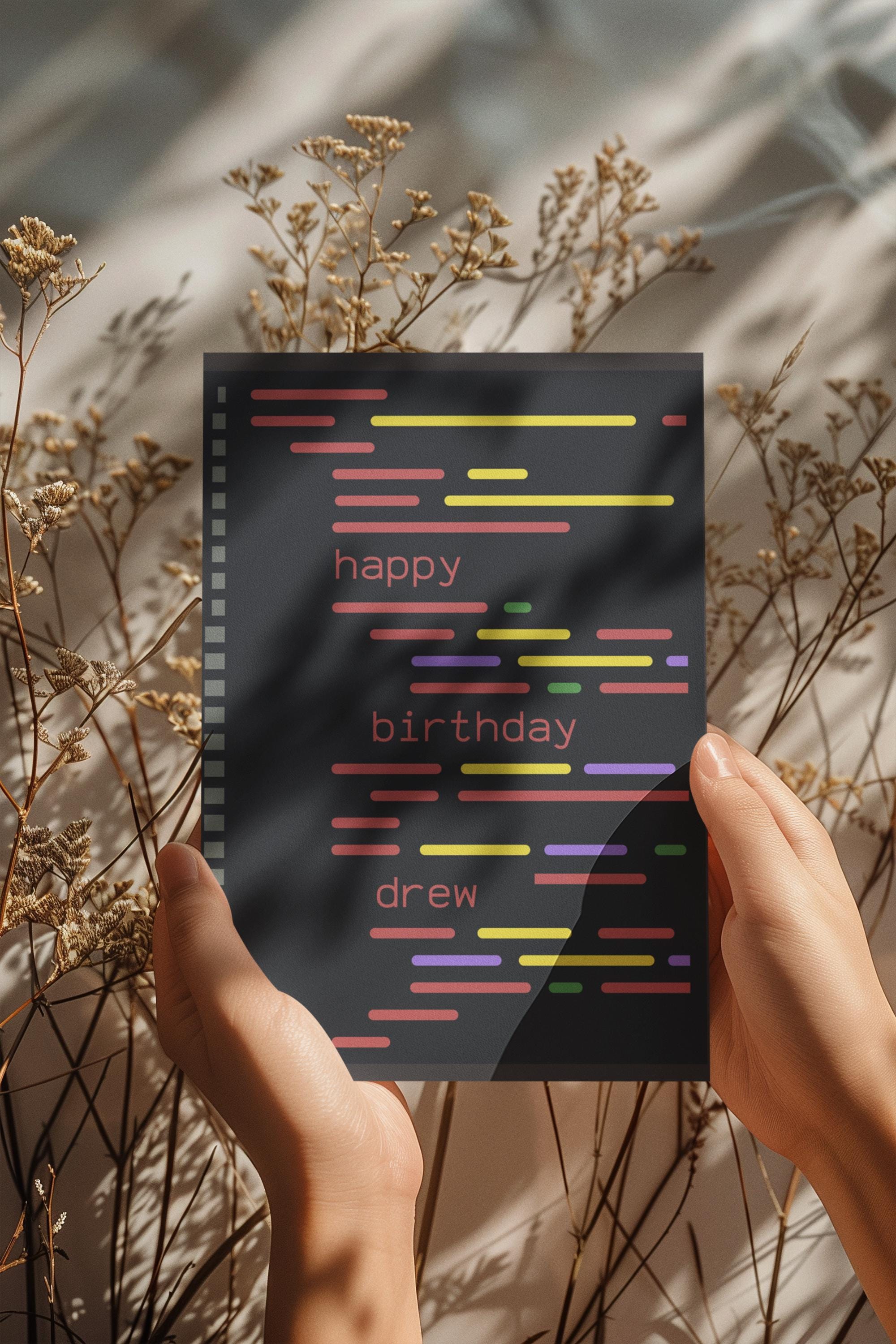 Coder Birthday Card, Editable Customizable, Software Developer Card ...