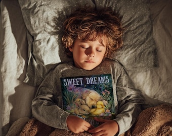 Personalisiertes Gute-Nacht-Geschichtenbuch für Baby oder Kind, Geschenk für Neugeborene, Babyparty, Geschenk für Enkelkind, Geburtstag, personalisiertes Buch