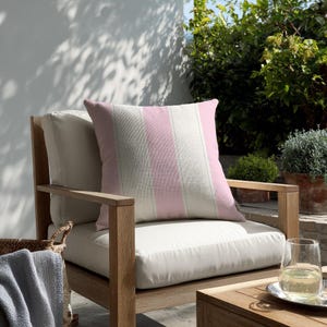 Petal Pink Patio Pillow, Outdoor Cushion, Contemporary outdoors, Timeless Design, Stylish Cushion, weather-resistant garden patio style, mom