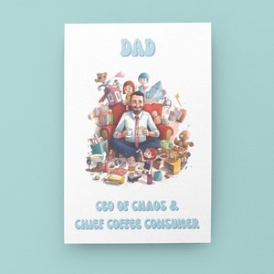 Gepersonaliseerde vadersdagkaart, CEO papa-kaart, aanpasbaar, cadeau voor papa, vaderdagcadeau, handige papa, aangepaste tekst, kaart beste papa, papa-kaart