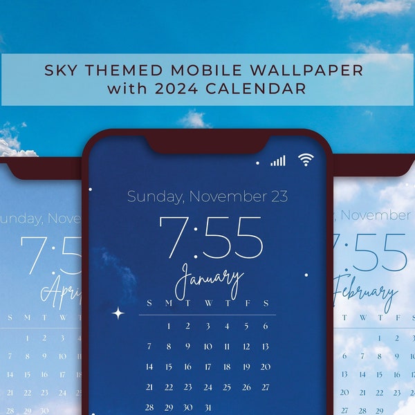Lock Screen Background Calendar Etsy