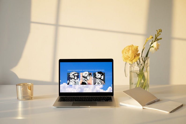Anime Style Laptop/desktop Wallpaper With Motivational Quote - Etsy