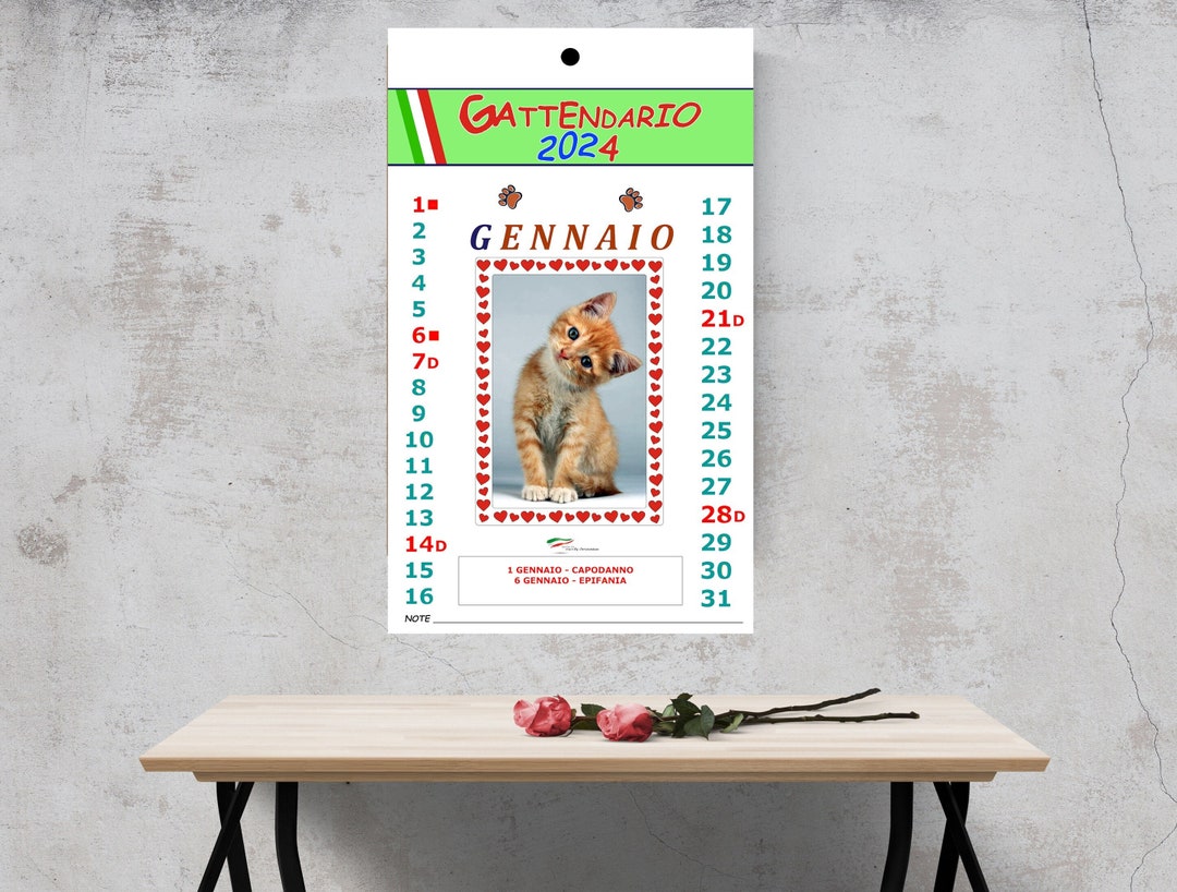 Calendario 2024. Calendario Da Stampare. Calendario Digitale