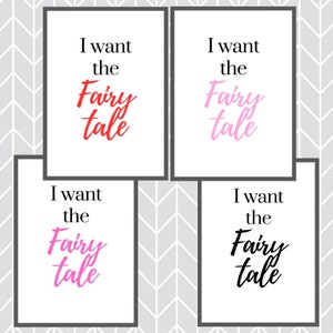 Pretty Woman Art Print - Pretty Woman Poster - Pretty Woman Quote - Pretty Woman Fairy Tale Quote - I Want The Fairy Tale Print - Movie Art