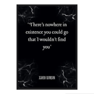 Fourth Wing Print -Xaden Riorson A4 Quote - Violet Sorrengail Print - Fourth Wing Printable - Fourth Wing Art - Fourth Wing Quote