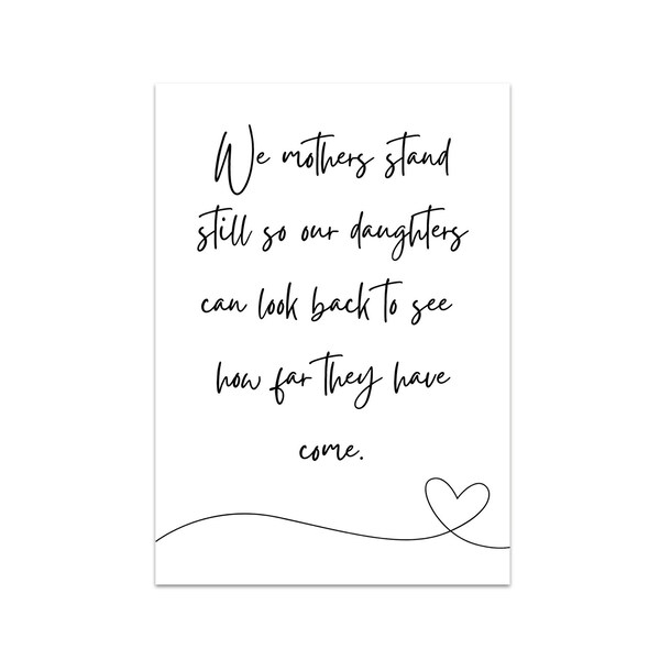 We Mothers Stand Still Quote Etsy