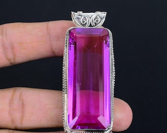 ピンクトルマリンのシルバー手作りペンダント ピンクトルマリンのシルバー手作りペンダント ハンドメイドのピンク