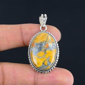 Maligano Jasper Pendant Natural Gemstone Jewelry 925 Sterling Silver Pendant Handmade Designer Pendant Maligano Jasper Jewelry Gifts For Her