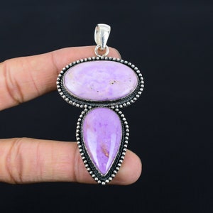 Phosphosiderite Pendant Genuine Gemstone Jewelry 925 Sterling Silver Pendant Handmade Vintage Pendant Phosphosiderite Jewelry Gift For Women
