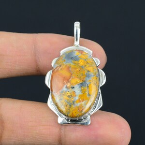 Maligano Jasper Pendant Gemstone Pendant Dainty Jewelry 925 Sterling Silver Pendant Handmade Pendant Maligano Jasper Jewelry Gifts For Women