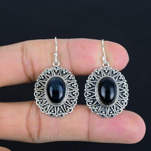 Pietersite Earrings: Vintage 925 Sterling Silver Handmade Jewelry