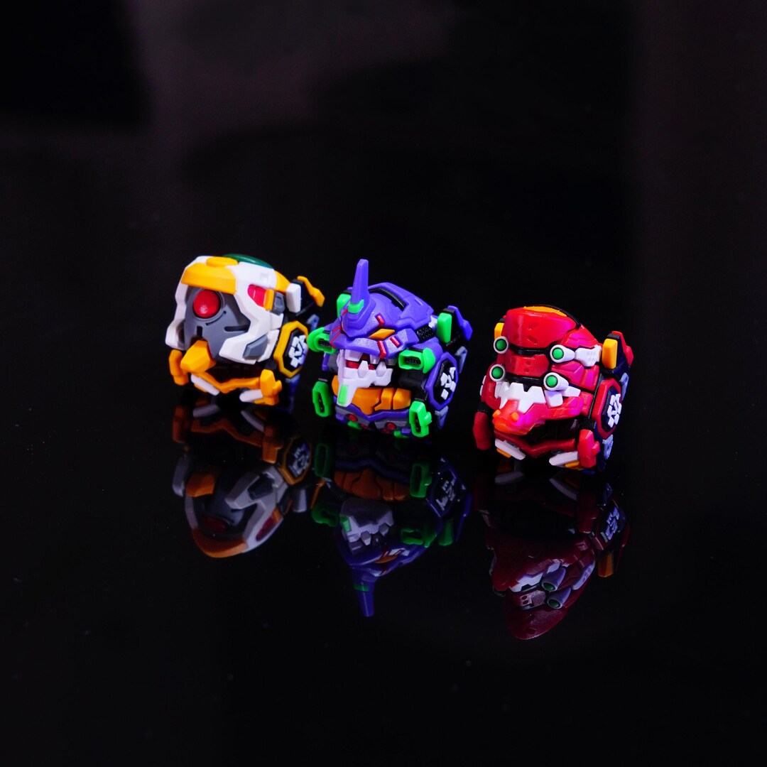 Evangelion Artisan Keycaps Multishot for Mechanical Keyboard - Etsy