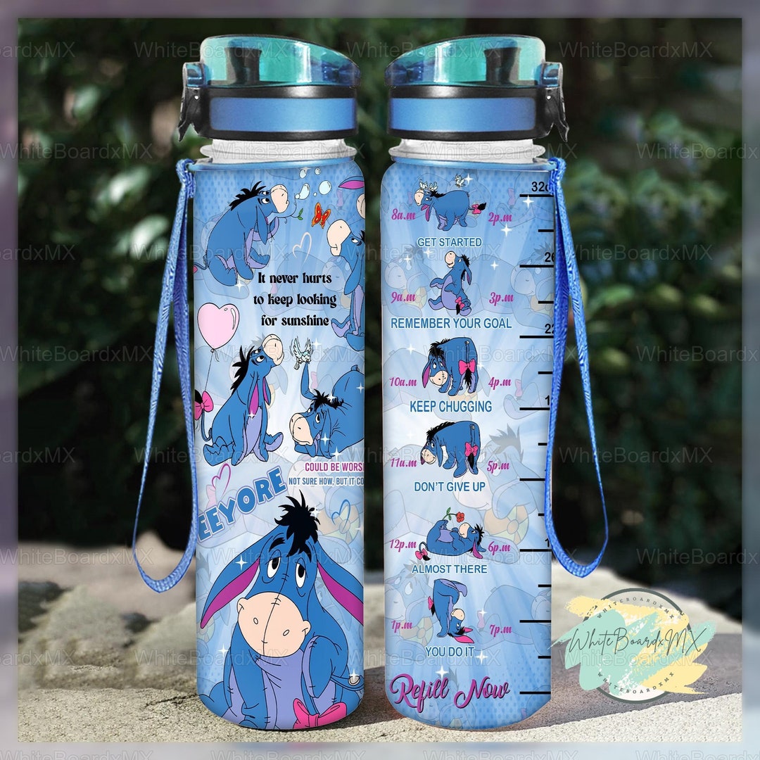 Eeyore Water Tracker Bottle Eeyore Motivational Bottle Cute Etsy UK