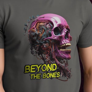 Cyberpunk Skull Gaming T-Shirt | Gaming Gift, Synthwave Geek Shirt, Cyberpunk Shirt, Geek Gifts Inspired by Cyberpunk 2077