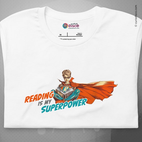 Reading Is My Superpower T-Shirt Tee Reader Gift Book Reading Is My Superpower T-Shirt Tee Reader Gift Book