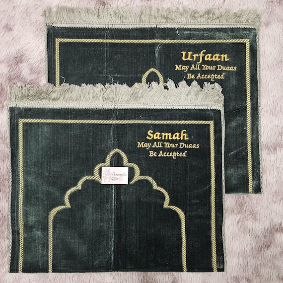 Personalised Prayer Mats Mussallah Janamaz for Madressah Home