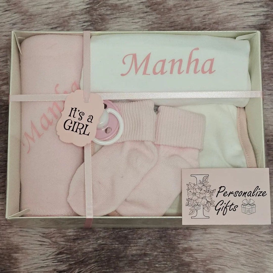 NEW PERSONALISED Newborn Baby Hamper Basket Babies Name on Etsy