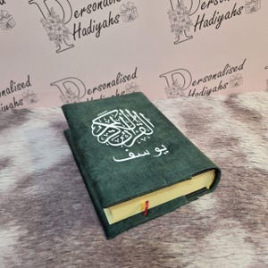PERSONALISED COLOUR CODED Qur'aan Cover With Or Without 13 Line Quraan For Colour Coded Tajweed Quran Madressah Eid Gifts Book Protect