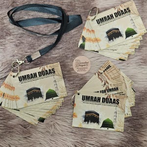 Cartes Omra Duaa pour adultes, adolescents