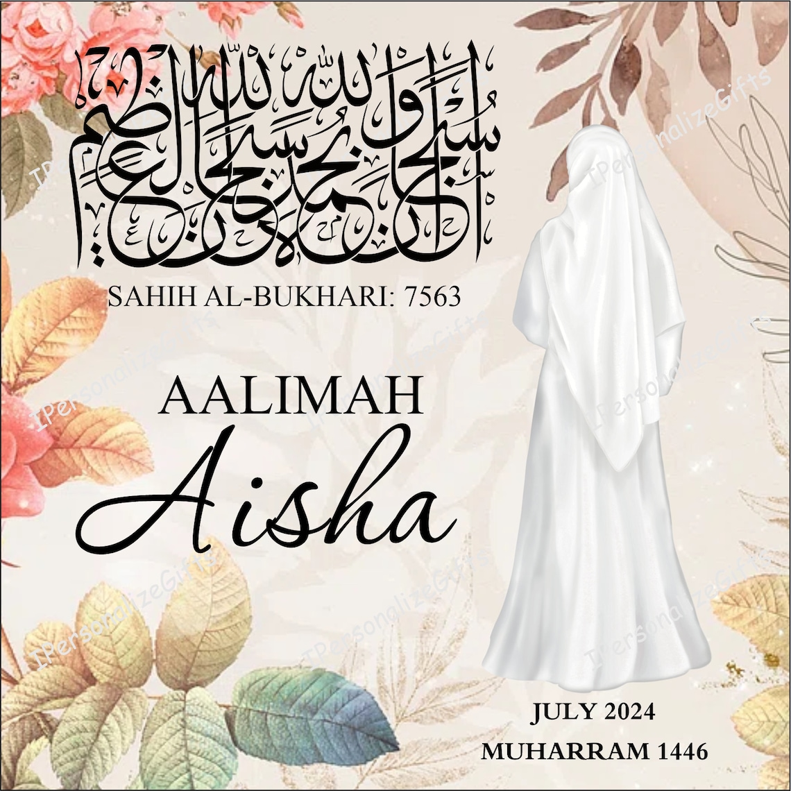 Personalised Aalimah Alimah Graduation Gift Slate Mubarak Muslimah Gift personalised-aalimah-alimah-graduation-gift-slate-mubarak-muslimah-gift