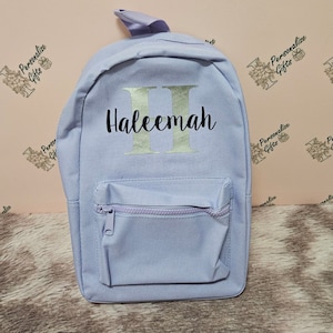 Personalised Backpacks Rucksacks For Children Kids Toddlers Name Initial Babys Infants Girls Boys Back To School Sports Bags Mini PE Carry