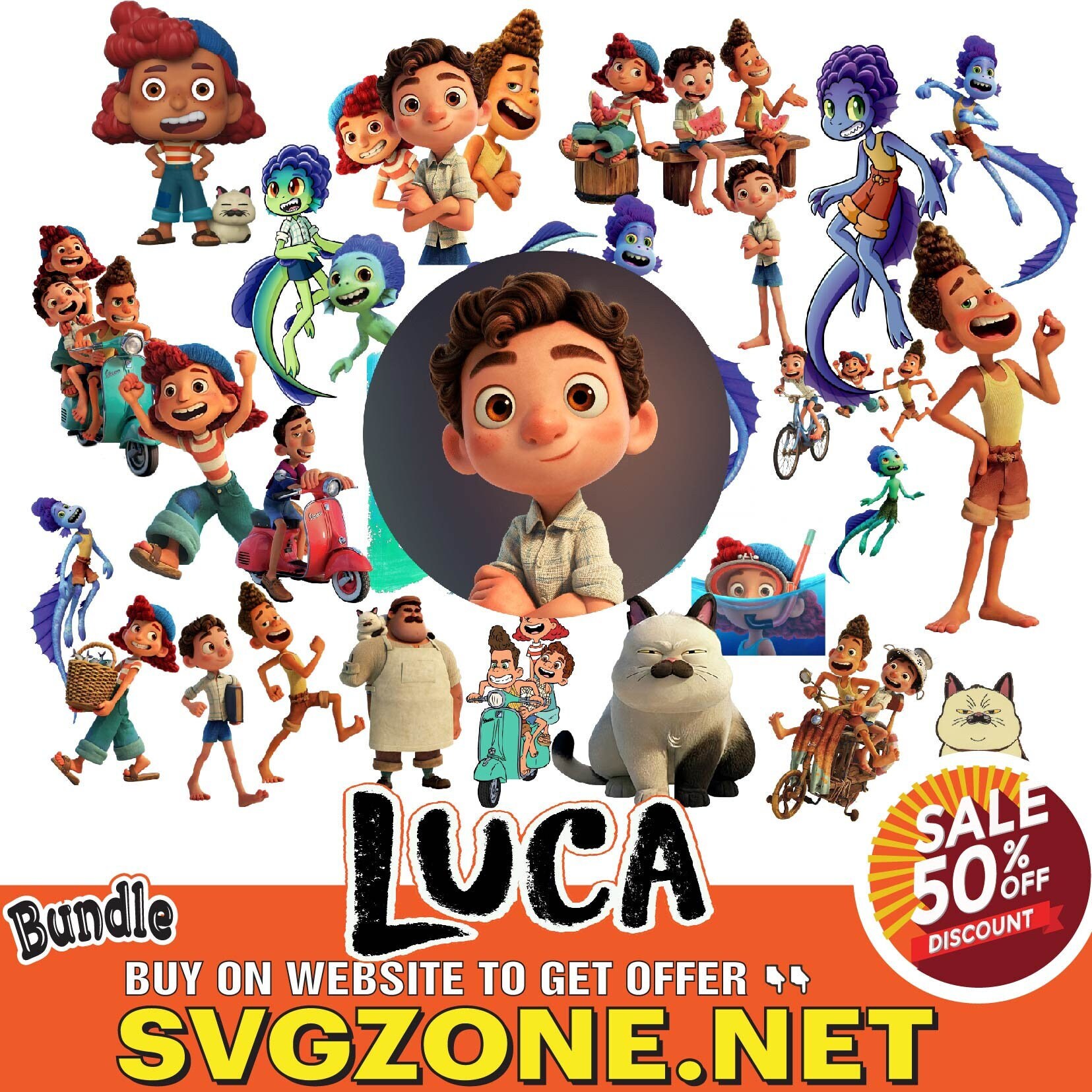 Luca Paguro Icon  Cartoon character design, Drawing cartoon characters,  Disney pixar movies