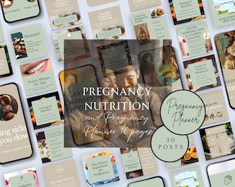 Nutrition Social Media Templates, Pregnancy Instagram Post Templates, Nutrition Post, Nutrition Coach Post, Nutrition Social Media Post