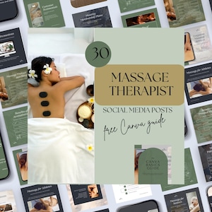 Massage Therapy Instagram Template, Massage Therapist Social Media Posts, Massage Therapist Business, Social Content, Therapist Ig Posts