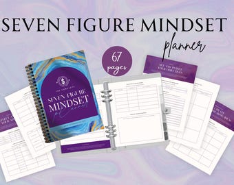 Millionaire Mindset Planner, Financial Planner, Abundance Ebook, How To Become Rich Ebook, Seven Figure Mindset Manual, Keep Track Ebook