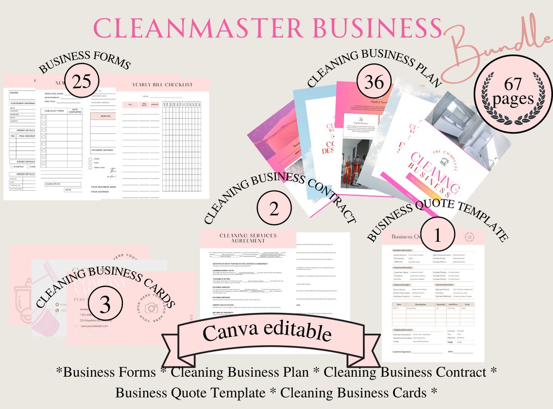 Cleaning Company Business Plan Template, Cleaning Business Contract Cleaning Company Business Plan Template, Cleaning Business Contract