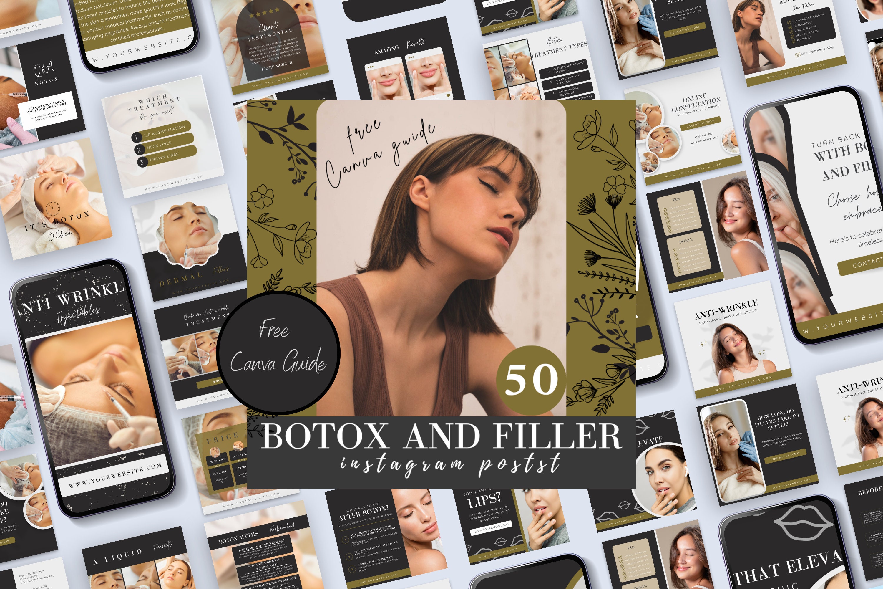 Botox and Filler Instagram Posts, Botox Instagram Post, Anti Wrinkle ...