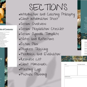 Coaching Session Planner Template, Coaching Session Worksheet, Life Coach Template, Business Coach, Health And Wellness, Therapist, Educator image 3