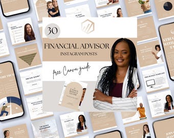 Financial Advisor Social Media Templates, Financial Coach Instagram, Money Management Posts, Financial Consultant Instagram Posts, Coaching