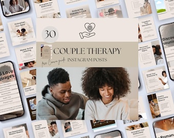 Social Media Templates For Couple Therapy,Therapist Social Media Posts,Instagram Template Therapy,Counselling Instagram,Relationship Therapy