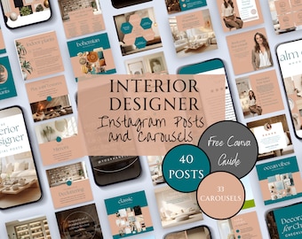 Interior Designer Social Post, Interior Design Social Media Posts, Interior Design Instagram Posts, Interior Design Instagram Templates