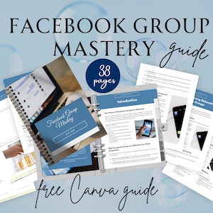 Facebook Group Planner, Facebook Group Guide, Social Media Planner, Facebook Group Optimization, Content Strategy Guide, Scaling FB Group