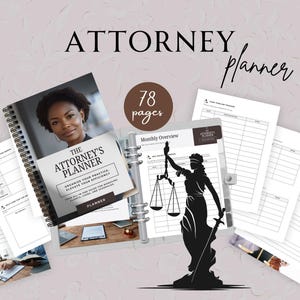 Attorney Planner, Digital Templates Attorney, Lawyer Digital Planner, Attorney Case Management, Financial Management Template, Lawyer Plan