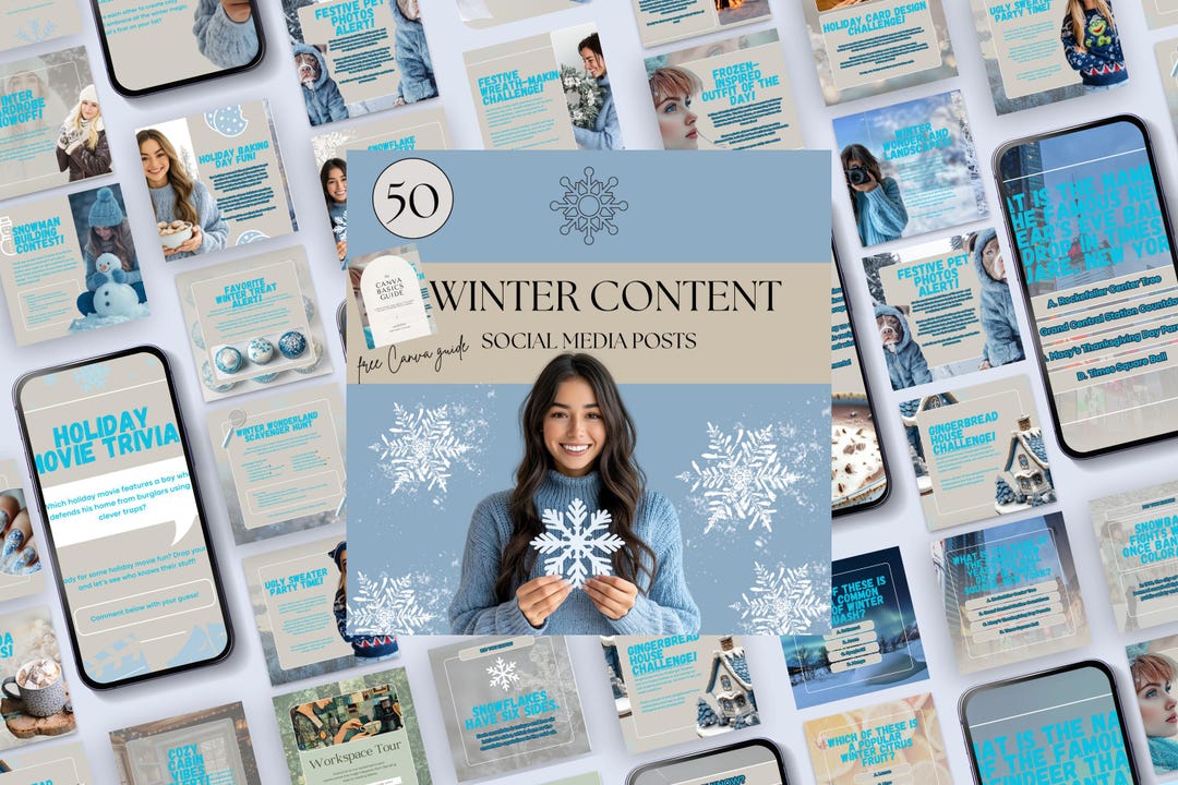 Winter Social Media Post, Winter Marketing Posts, Small Business ...