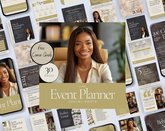 Event Planner Social Media Posts, Event Planner Instagram Post, Event Planner Post, Instagram Templates For Event Planners, Party Planner