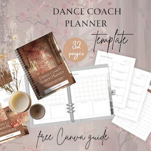 Dance Coach Planner, Dancer Teacher Business, Editable Canva Template, Choreography Tracker, Performance Planner, Competition Tracker