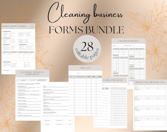 Cleaning Business Forms Bundle, Cleaning Company Forms, Cleaning Service Forms, Cleaning Business Contract,Cleaning Checklist,Quote Template